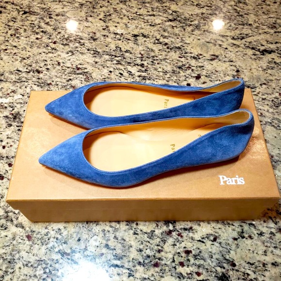 Christian Louboutin Shoes - NEW Christian Louboutin Ballalla Suede Flat 38